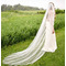Accesorios de vestido de novia de velo blanco desnudo de velo simple de cola de boda