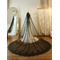 Boda nupcial velo negro velo de lentejuelas de encaje velo de novia de 3 metros de largo