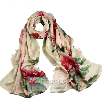 Bufanda flowers primavera Lengthen Spray the flower Long Real silk - Página 6