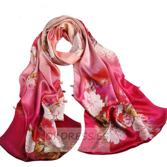 Bufanda flowers primavera Lengthen Spray the flower Long Real silk - Página 2