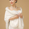 Chal de la boda Iglesia Glamouroso Big squares Long White Warm - Página 2