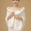 Chal de la boda Iglesia Glamouroso Big squares Long White Warm