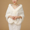 Chal de la boda Invierno Thick White Formal Iglesia Warm