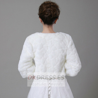 Chal de la boda Sencillo Thick Otoño Broche de cristal White Warm - Página 2