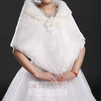 Chal de la boda Thick Invierno Sala White Super Long Romántico - Página 2