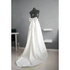 con un lazo grande Falda de novia falda de raso de boda Vestido de novia falda personalizada separada