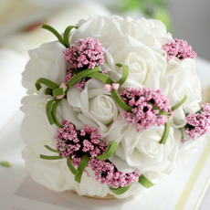El ramo novia dama de honor boda mano de simulación flor bouquet