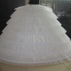 Enagua de boda Classic Elastic waist Six rims Flouncing Wedding dress