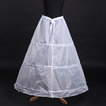 Enagua de boda Polyester taffeta Long Simple Standard Three rims String