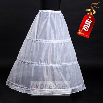 Enagua de boda Polyester taffeta Long Simple Standard Three rims String - Página 2