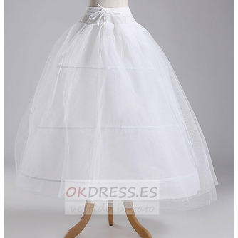 Enagua de boda Polyester taffeta Long Wedding dress Standard Three rims - Página 1