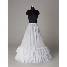Enagua de boda Standard Wedding dress Polyester taffeta Elastic waist