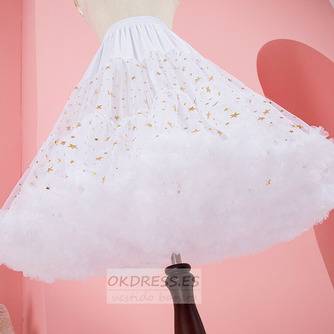 Enagua larga de tul de encaje blanco, enaguas de Cosplay de Lolita, crinolinas, falda de tutú de Ballet, enaguas para niñas, enagua de Lolita de 60CM - Página 2