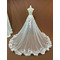 falda de novia con flor falda desmontable de novia tren desmontable de boda Tren de boda desmontable de encaje