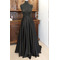 Falda de novia envolvente desmontable Falda larga negra con bolsillos Falda de novia personalizada