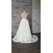 Falda de tren de boda extraíble desmontable, falda de novia de jardín, tren de sobrefalda de boda floral