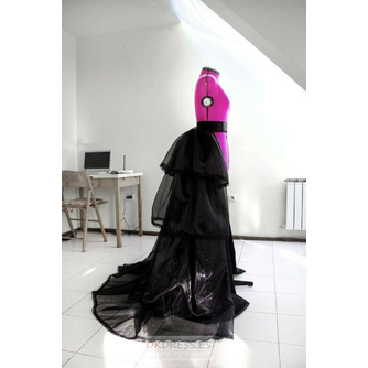 Falda desmontable Falda de organza Vestido de fiesta negro Falda en capas Falda formal Falda de boda Tamaño personalizado - Página 1