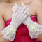 Guante de boda Encaje Translucent Full finger Glamouroso Abalorio