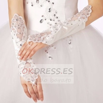 Guante de boda Long sexy Decoration Con lentejuelas Translucent Mitten - Página 2