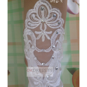 Guante de boda Long sexy Decoration Con lentejuelas Translucent Mitten - Página 1