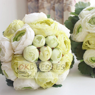 Las hojas son verde con flores flores de cartera de Dama de honor de la boda - Página 1