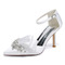 Lazo de satén con tacones de aguja zapatos de princesa zapatos de boda