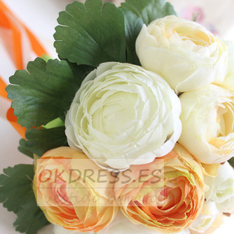 Mano de las novias coreanas de peonía blanca huashan Camelia simulación roja bouquet de bodas - Página 2