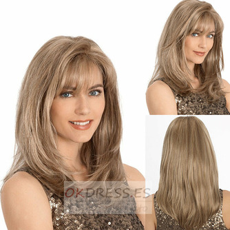 Peluca Pear All adults Long Curly Inclined bangs 45-50 CM - Página 1