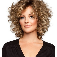 Peluca Short Curly 30-40 CM Short Curly Suitable for women