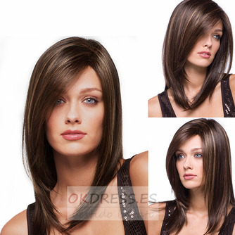 Peluca Suitable for women Long straight Kanekalon material - Página 1