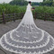 Velo de encaje blanco boda novia velo de iglesia velo de flores tridimensional
