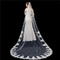 Velo de novia blanco puro marfil aplique de encaje de alta gama accesorios de boda de velo largo de 3 metros