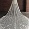 Velo de novia de velo de alta calidad de 4 M borde de encaje de velo de novia de catedral de 2 capas