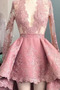 Vestido de cóctel Pera Asimétrico Dobladillo Glamouroso Escote en V Natural - Página 4