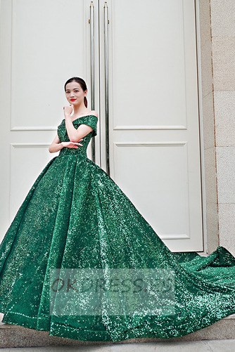 Vestido de fiesta Otoño Estrellado Con lentejuelas Corte-A largo Sin mangas 1