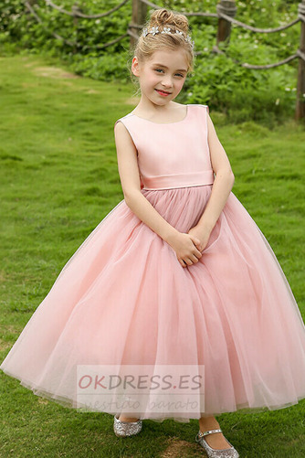 Vestido de flores niña Lazos Sin mangas Falta Corte-A Otoño Formal 3