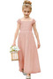 Vestido de flores niña primavera Corte-A Apliques Gasa Manga corta Natural - Página 6