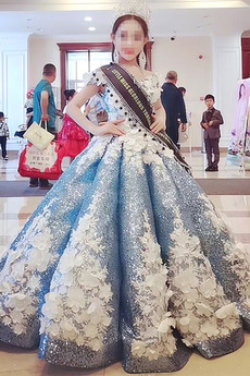 Vestido de flores niña 2019 Otoño Sin mangas Hasta el Tobillo Falta Formal