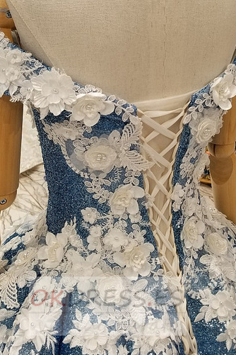 Vestido de flores niña 2019 Otoño Sin mangas Hasta el Tobillo Falta Formal 5