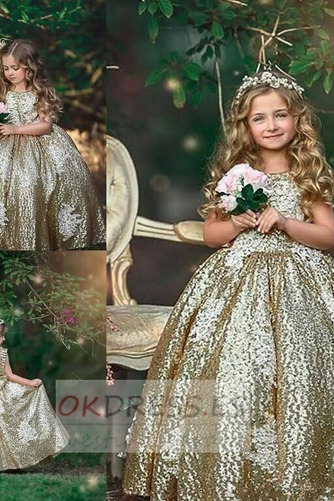 Vestido de flores niña primavera Natural Hasta el Tobillo Corte-A Joya Espalda Descubierta 4