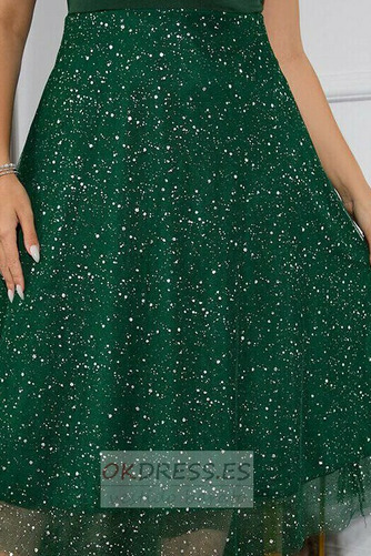 Vestido de noche primavera Natural Drapeado Escote en V Baja escote en V 6