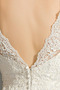 Vestido de novia Apliques Corte Sirena Camiseta largo Cremallera Natural - Página 5