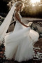 Vestido de novia Apliques Encaje Sencillo Hasta el suelo Baja escote en V - Página 3