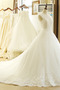 Vestido de novia Apliques Natural Encaje Corte-A Capa de encaje Sin mangas - Página 3