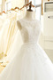 Vestido de novia Apliques Natural Encaje Corte-A Capa de encaje Sin mangas - Página 4