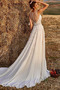 Vestido de novia Apliques Natural Gasa Pura espalda Sin mangas Otoño - Página 2