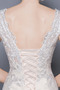 Vestido de novia Apliques Sin mangas Encaje Elegante Cordón Natural - Página 4