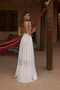 Vestido de novia Baja escote en V Pera Escote en V Natural Encaje Moderno - Página 2