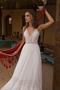 Vestido de novia Baja escote en V Pera Escote en V Natural Encaje Moderno - Página 3