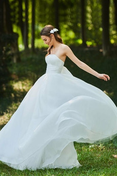 Vestido de novia Cola Capilla Oscilación Espalda Descubierta Sencillo